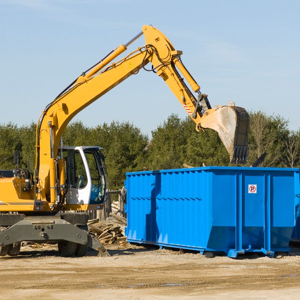 are there any restrictions on where a residential dumpster can be placed in Allen